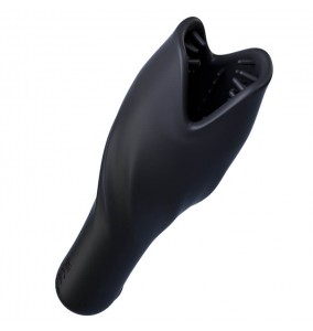 MizzZee - Licking Vibrating Glans Trainer (Chargeable - Black)